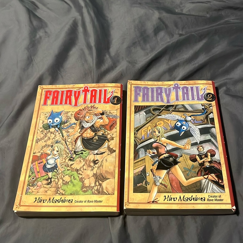 Fairy Tail Manga Books Book 1 and 2